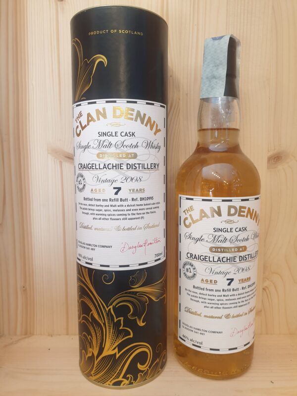 WHISKY CRAIGELLACHIE  2008 7 YO THE CLAN DENNY DOUGLAS HAMILTON