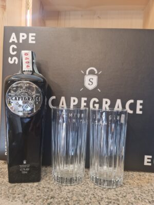 GIN DRY PREMIUM SCAPEGRACE ROGUE SOCIETY DISTILLING CO. Confezione regalo con bicchieri